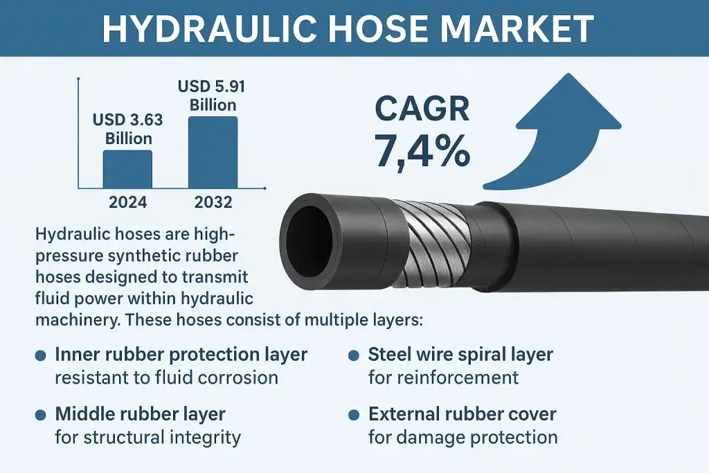 Hydraulic Hose Market Size, Trends, Growth, and Forecast 2025–2032