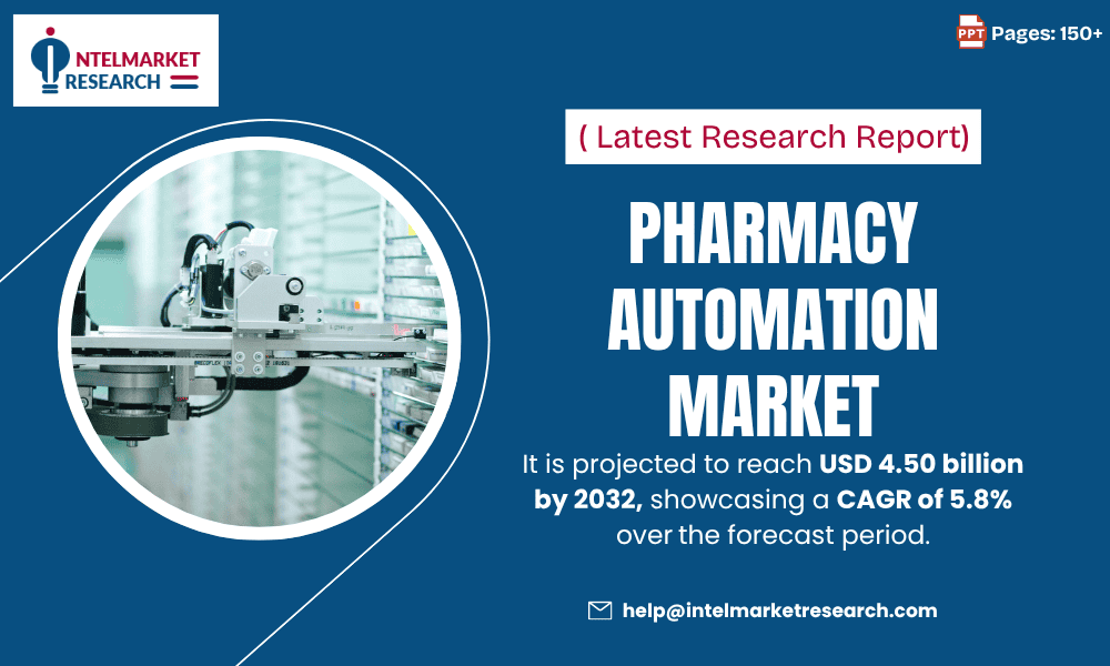 Pharmacy Automation Market Size to Reach USD 4.50 Billion by 2032 | Key Trends, Growth Drivers, and Future Outlook