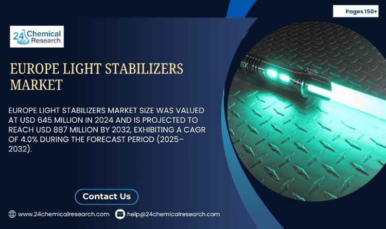 Europe Light Stabilizers Market Shows Steady 4.0% CAGR Growth Outlook